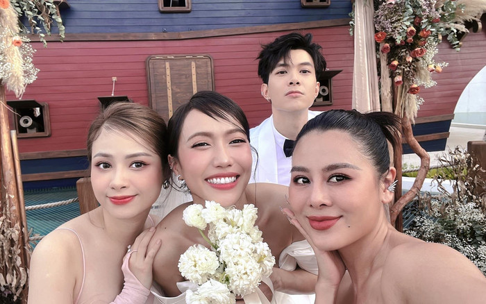 Quẩy cực sung trong đám cưới Diệu Nhi - Anh Tú, Nam Thư than trời khi gặp sự cố 'dở khóc, dở cười' Ảnh 2