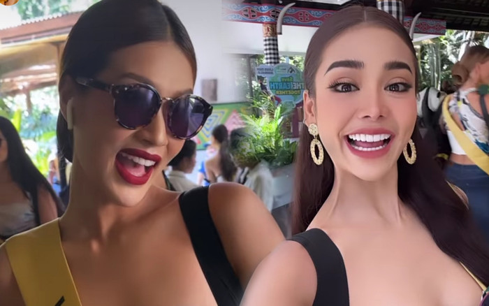 Lạ đời hai nàng Hoa hậu: Thiên Ân sơ hở là bắn tiếng Thái, Engfa sơ hở là 'xin chào, cám ơn' Ảnh 2