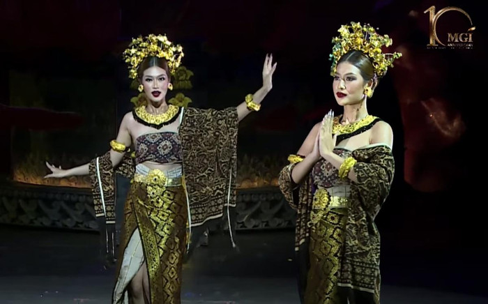 Thiên Ân lộng lẫy như nữ hoàng trong trang phục truyền thống Indo, sẵn sàng giựt vương miện? Ảnh 2