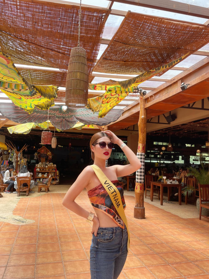 Thiên Ân thăng hạng nhan sắc và vóc dáng tại Indonesia.