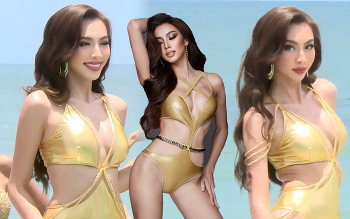 Thuỳ Tiên khiến dàn thí sinh Miss Grand 'lác mắt' với khi diễn bikini: 'Lướt' cỡ này mới đăng quang được Ảnh 2