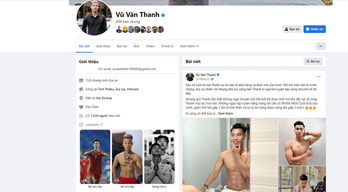Ngôi sao bóng đá Vũ Văn Thanh thê thảm hơn nhiều người nổi tiếng khác, khi facebook cá nhân có hơn 1 triệu người theo dõi, bây giờ chỉ còn hơn '7k'.
