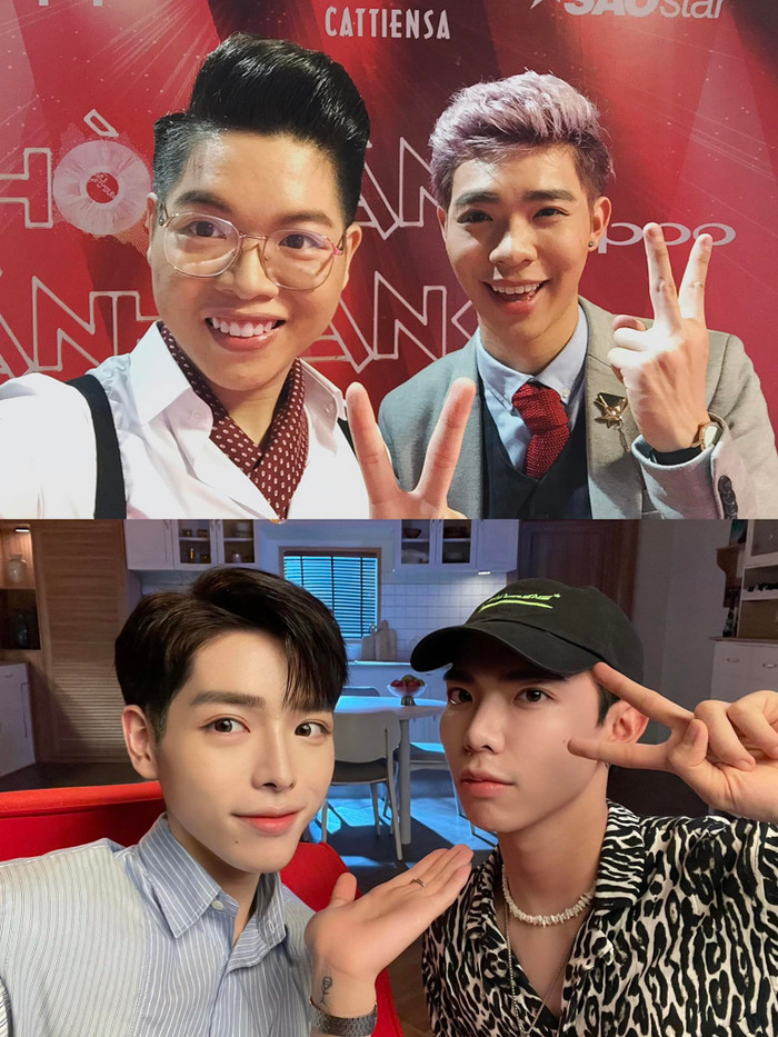 Hình ảnh cách đây 6 năm về trước và hiện tại của Đức Phúc và Erik