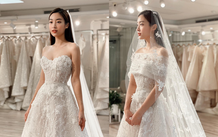 Lộ diện váy cưới của 'cô dâu tháng 10' Đỗ Mỹ Linh Ảnh 2