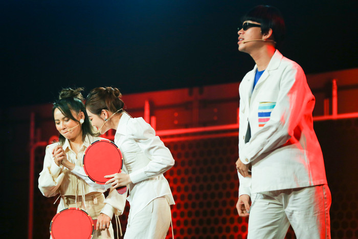 Hình ảnh của Ngọc Phước, Thùy Anh và Hải Triều tại Trò Chơi Trời Cho