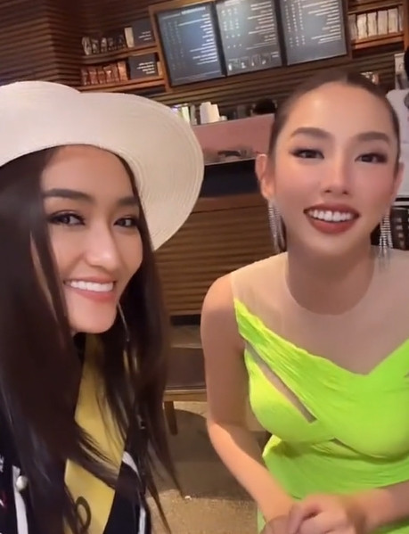 Miss Grand Campuchia chuộc lỗi với hành động dành nhiều lời khen cho Thùy Tiên.