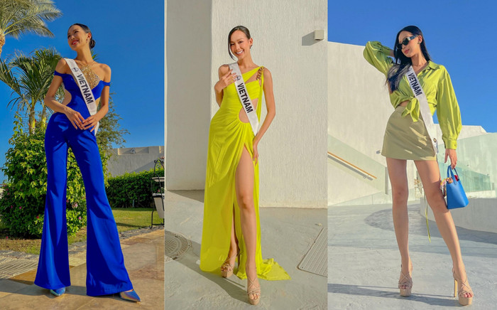 Những bộ cánh Hoa hậu Bảo Ngọc đã diện ở Miss Intercontinental 2022: xẻ sâu hẻm hóc, khoe chân dài 1m85 Ảnh 2
