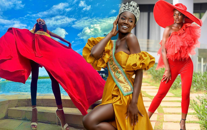 'Quậy đục nước' như Miss Grand Uganda: Chiếm trọn spotlight bằng những bộ cánh lồng lộn không giống ai Ảnh 2