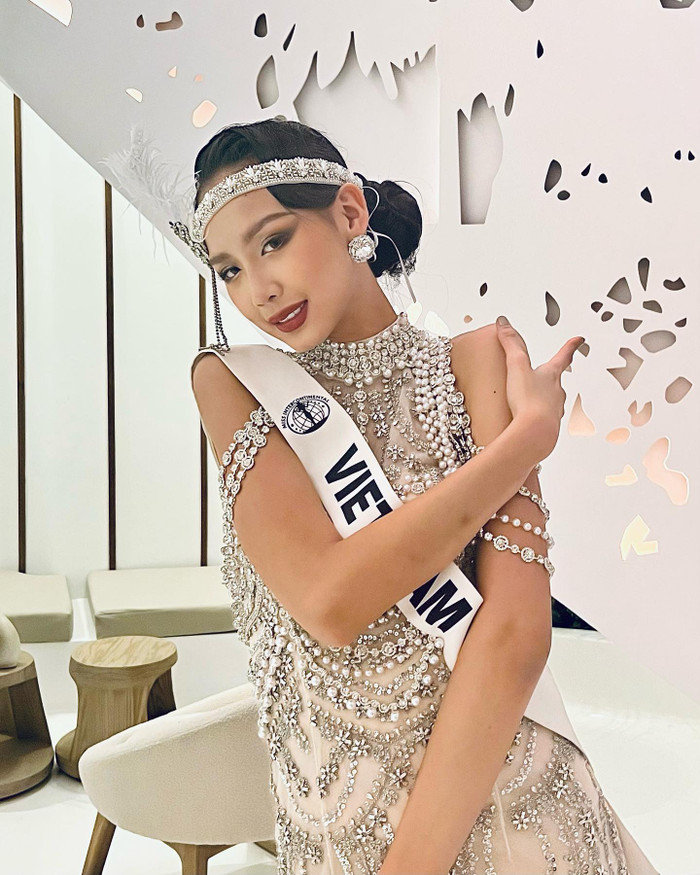 Hình ảnh của Bảo Ngọc trong quá trình tham gia cuộc thi Hoa hậu Liên lục địa 2022