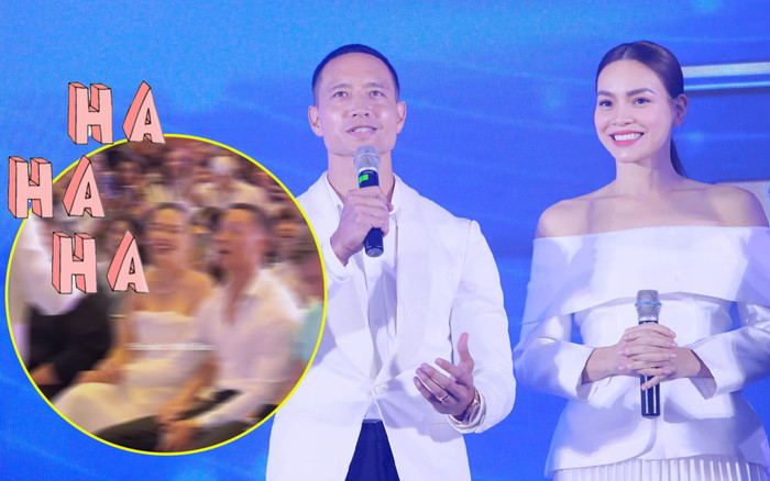 Hồ Ngọc Hà cười 'ra nước mắt' khi thấy Kim Lý hát hit 'Hai cô tiên' cùng S.T Sơn Thạch tại sự kiện Ảnh 2