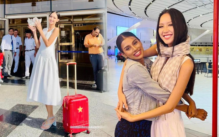 Bảo Ngọc diện váy trắng tinh khôi, bịn rịn chia tay bạn bè quốc tế: Về đi em, triệu fan Việt đang chờ Ảnh 2