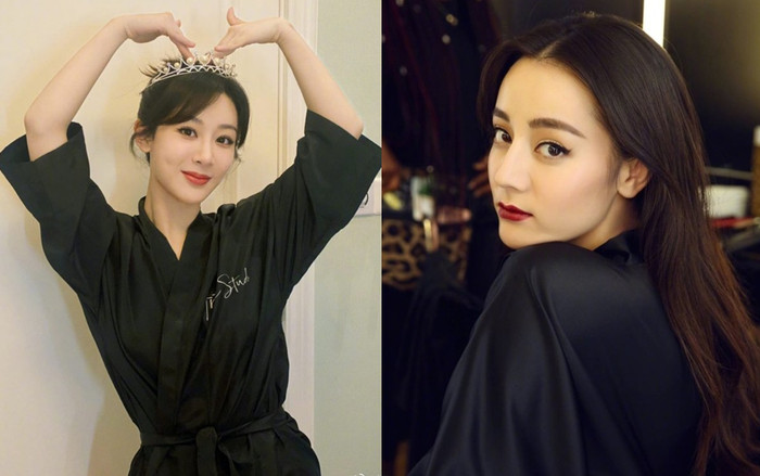Cùng tạo kiểu trong hậu trường makeup: Địch Lệ Nhiệt Ba được khen khí chất, Dương Tử bị chê 'phèn' Ảnh 2