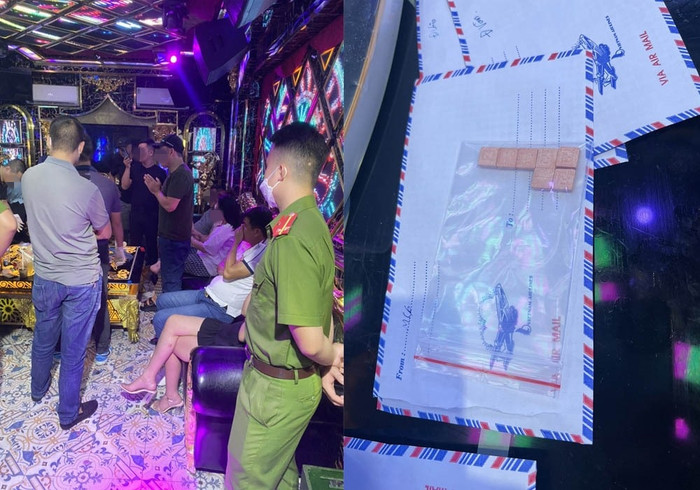 Lực lượng chức năng bắt quả tang nhóm nam nữ tụ tập sử dụng ma túy trong quán hát