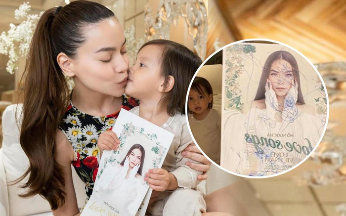 Hồ Ngọc Hà 'khóc không ra tiếng' khi bị con gái cưng Lisa vẽ 'nát mặt' Ảnh 2