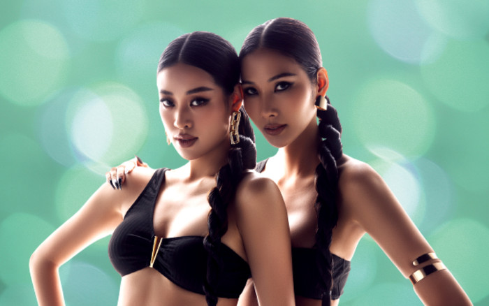 Hoa hậu Khánh Vân và Á hậu Hoàng Thùy khoe body siêu mlem: Chị chị em em không ai chịu thua ai! Ảnh 2