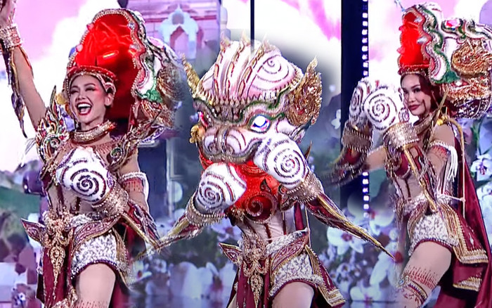 Hoa hậu Engfa tung 'cú đấm lửa' quyền lực trên sân khấu Miss Grand: Trình biểu diễn quá thượng thừa Ảnh 2