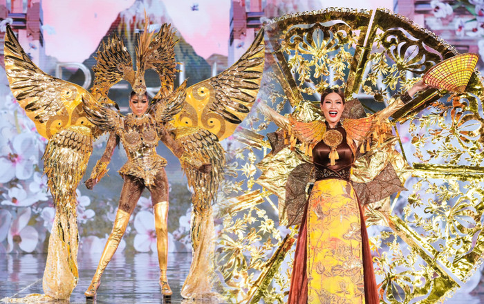 Top 10 bộ National Costume lồng lộn nhất Miss Grand: Trúc Chỉ sáng bần bật liệu có giật giải? Ảnh 2