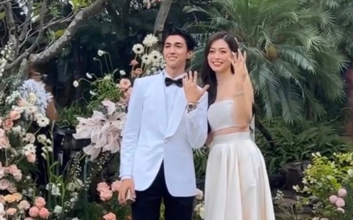 Khung cảnh đầu tiên trong đám cưới Bình An - Phương Nga Ảnh 2