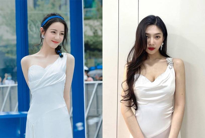 Trong 'cuộc chiến' này, nhiều người cho rằng Địch Lệ Nhiệt Ba nhìn tổng thể ổn áp và nhỉnh hơn Joy.