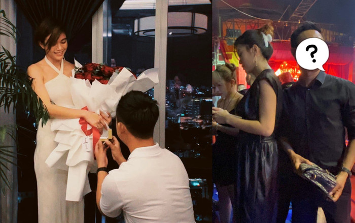 Trước khi công khai mang thai, Mâu Thủy từng cùng bạn trai tình tứ lộ diện Ảnh 2