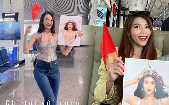 Quỳnh Châu, Mai Ngô lên đường cổ vũ Thiên Ân: Có 'đội quân' hùng hậu là phải 'chiến' hết mình Ảnh 2