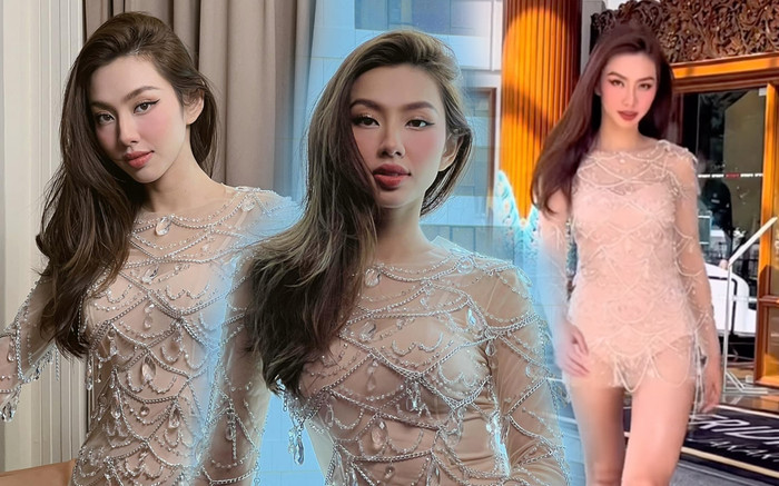 Nóng hơn thời tiết Indonesia: Hoa hậu Thùy Tiên 'bắn ảnh' bỏng mắt với váy xuyên thấu ngắn cũn Ảnh 2