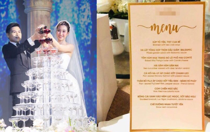 Bắt bẻ thực đơn tiệc cưới Đỗ Mỹ Linh, nhiều dân mạng 'ôi con sông quê' Ảnh 2