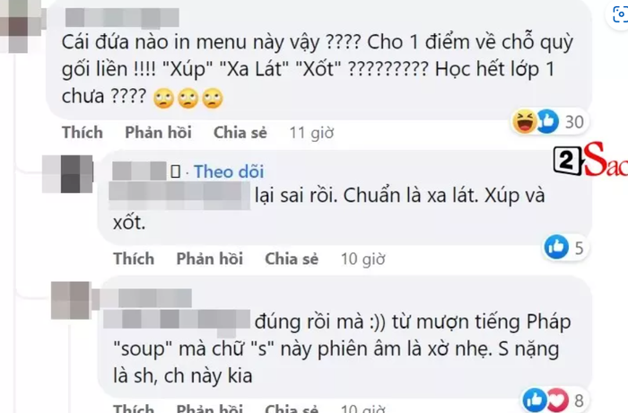 Nhiều cư dân mạng bắt bẻ lỗi chính tả menu tiệc cưới Hoa hậu Đỗ Mỹ Linh (Nguồn ảnh: 2sao)