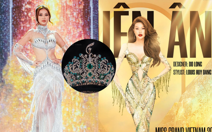 Hé lộ đầm Thiên Ân diện trong đêm Chung kết, thiết kế xứng đáng đội vương miện Miss Grand International Ảnh 2