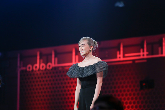 Hình ảnh của Phương Lan tại gameshow Trò Chơi Trời Cho