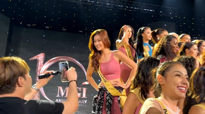 Thiên Ân sở hữu vẻ đẹp tự nhiên, tính cách thân thiện, năng nổ đậm chất Miss Grand.