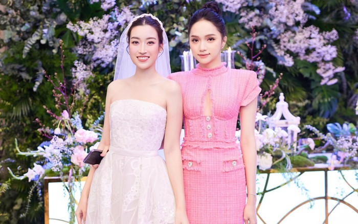 Netizen chấm Hương Giang '10 điểm tinh tế' vì hành động này trong đám cưới Đỗ Mỹ Linh Ảnh 2