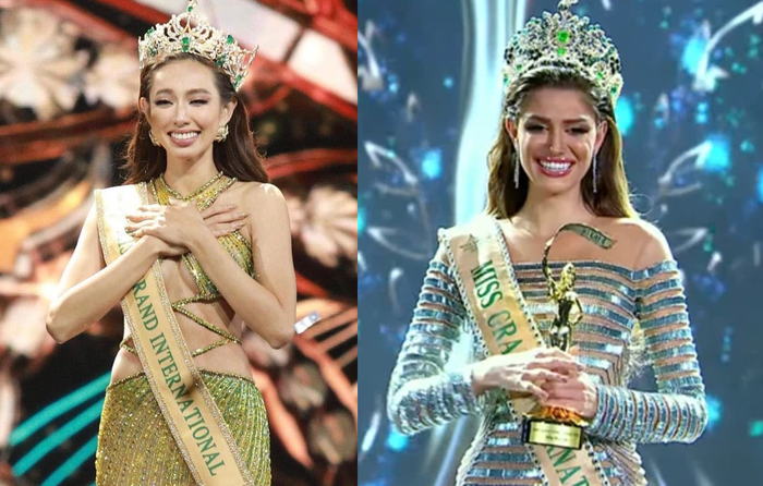 Diện tóc y hệt giây phút đăng quang của người tiền nhiệm đã 'truyền may mắn' giúp cho đại diện Brazil chiến thắng được danh hiệu Hoa hậu Hoà bình Quốc tế 2022. 