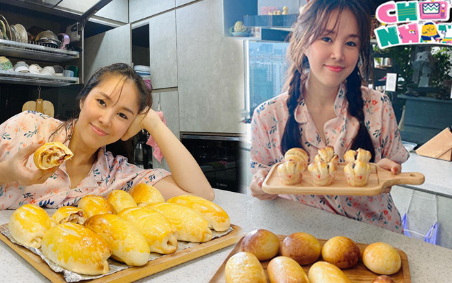 Diễn viên Lê Phương trổ tài làm bữa sáng cho 2 nhóc tỳ, bánh trái thơm ngon nhìn mà mê Ảnh 2