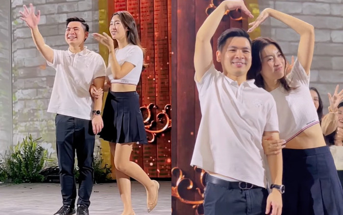 Tiết lộ hình ảnh Đỗ Mỹ Linh và ông xã cực đáng yêu trong clip tập nhảy trước đám cưới Ảnh 2