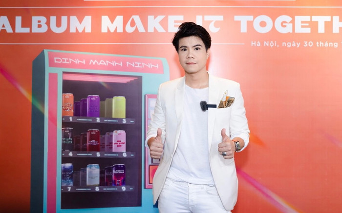 Ca sĩ Đinh Mạnh Ninh nghẹn ngào trong buổi họp báo ra mắt album Vol.3, cảm ơn chặng đường đã qua Ảnh 2