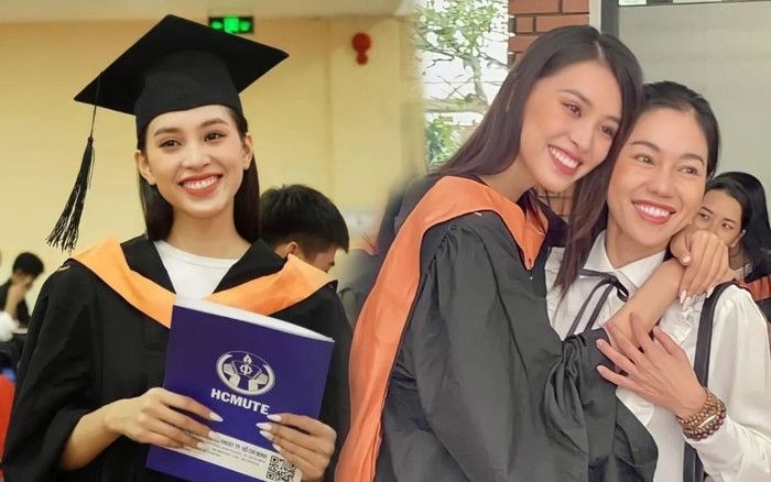 Hoa hậu Tiểu Vy giản dị ngày tốt nghiệp, sắc vóc qua cam thường khiến dân tình mê mẩn Ảnh 2