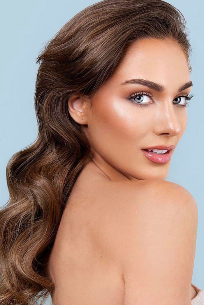 Nhan sắc đối nghìn máu của Ngọc Châu tại Miss Universe 2022.