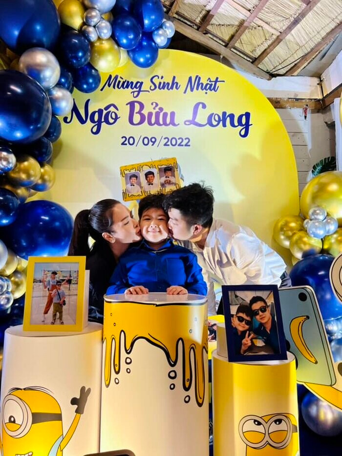 Nhật Kim Anh và chồng cũ hội ngộ trong tiệc sinh nhật con trai cách đây chưa lâu.