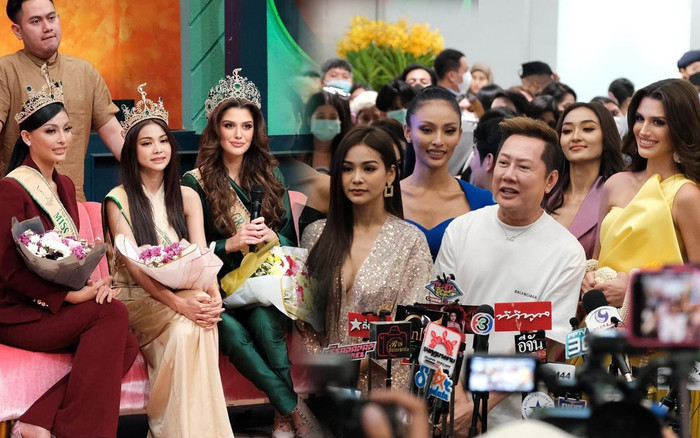 Những lần Tân Hoa hậu Hoà bình 'làm nền' cho Á hậu Engfa Waraha trước công chúng Ảnh 2