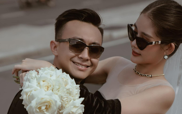 Lê Âu Ngân Anh hé lộ câu chuyện 'rớt nước mắt' của ông xã đằng sau loạt ảnh trong đám hỏi Ảnh 2