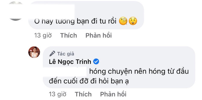 Bị nhắc lại chuyện 'xuống tóc đi tu', Ngọc Trinh có phản ứng đáng chú ý Ảnh 2