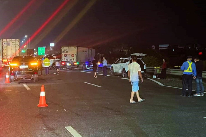 Hiện trường xảy ra vụ tai nạn.