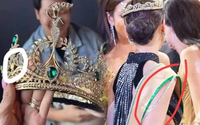 Vật phẩm tại Miss Grand International 'tan tác' sau chưa đầy 1 tháng: Vương miện rơi hạt, sash bung viền Ảnh 2