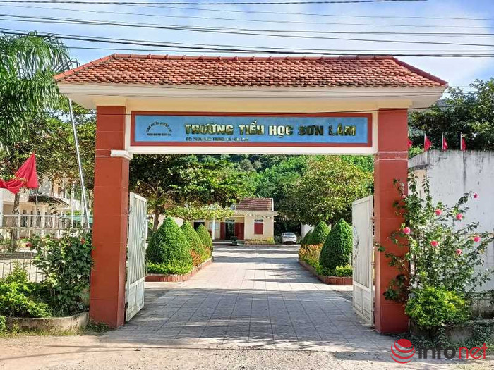 Trường Tiểu học Sơn Lâm (huyện Hương Sơn). (Ảnh: Infonet).