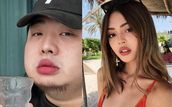 Anh chồng có đôi môi hấp dẫn như Lily Maymac bị vợ 'mượn' làm mẫu bán son Ảnh 2