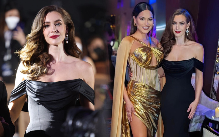 Đăng quang gần 20 năm, nhan sắc Miss Universe 2005 vẫn 'nuốt gọn' đàn em khi đứng chung khung hình Ảnh 2