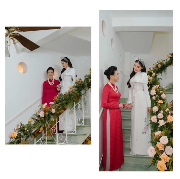 Lê Âu Ngân Anh nghẹn ngào gửi lời cảm ơn tới mẹ sau ngày về nhà chồng Ảnh 1