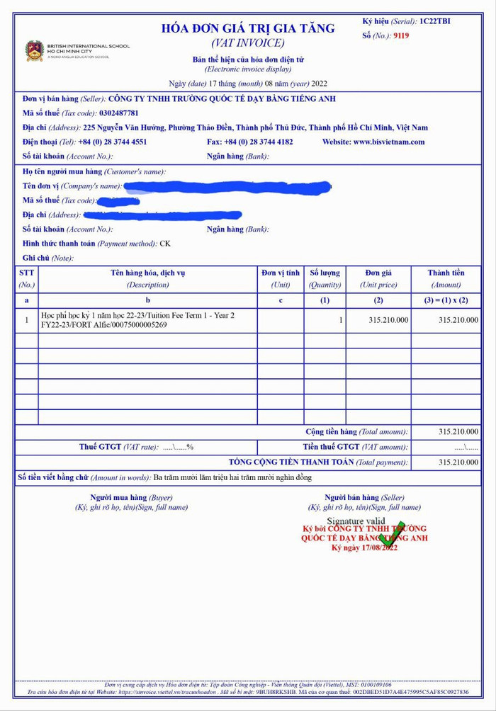 D.F đã tung bằng chứng vẫn đóng học đầy đủ cho các con