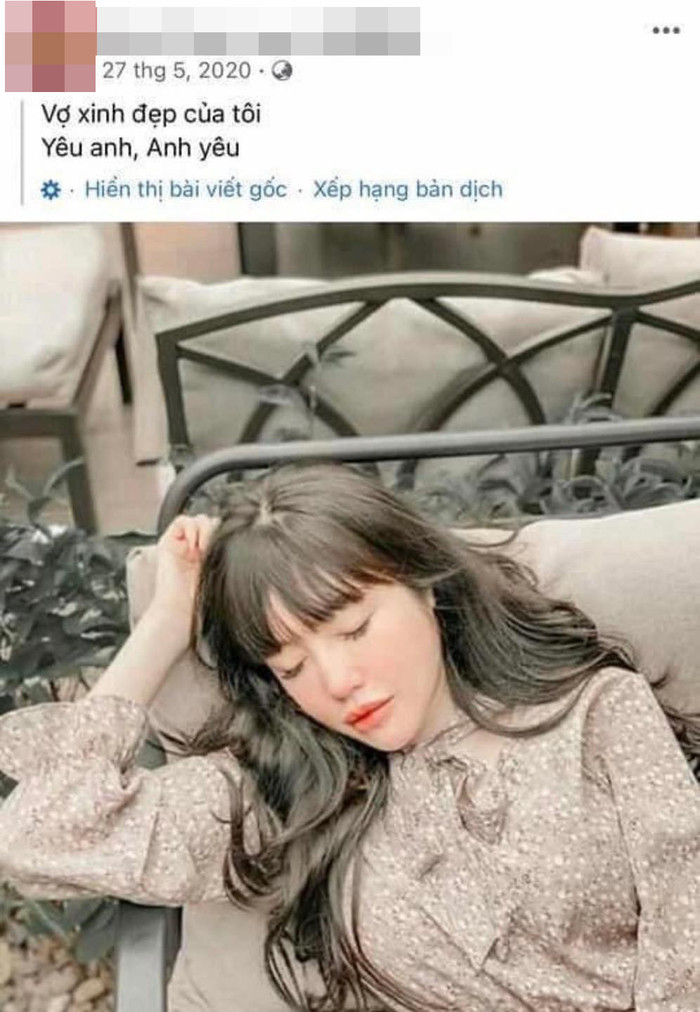 Bài đăng của chồng hợp pháp Elly Trần hồi năm 2020.